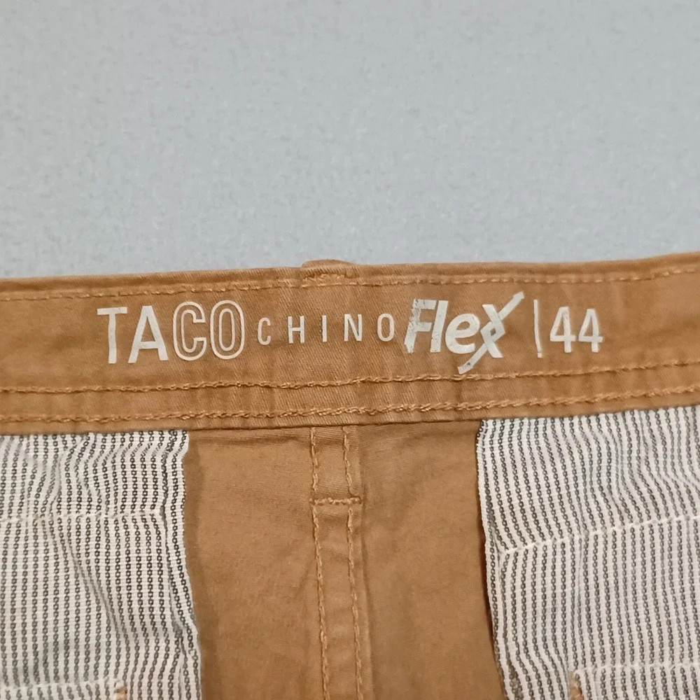 Taco Chino Flex Pants Mens 44 Brown Chino Flex Stretch Casual Trousers